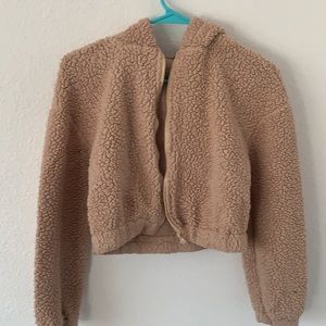 Fuzzy brown sweater